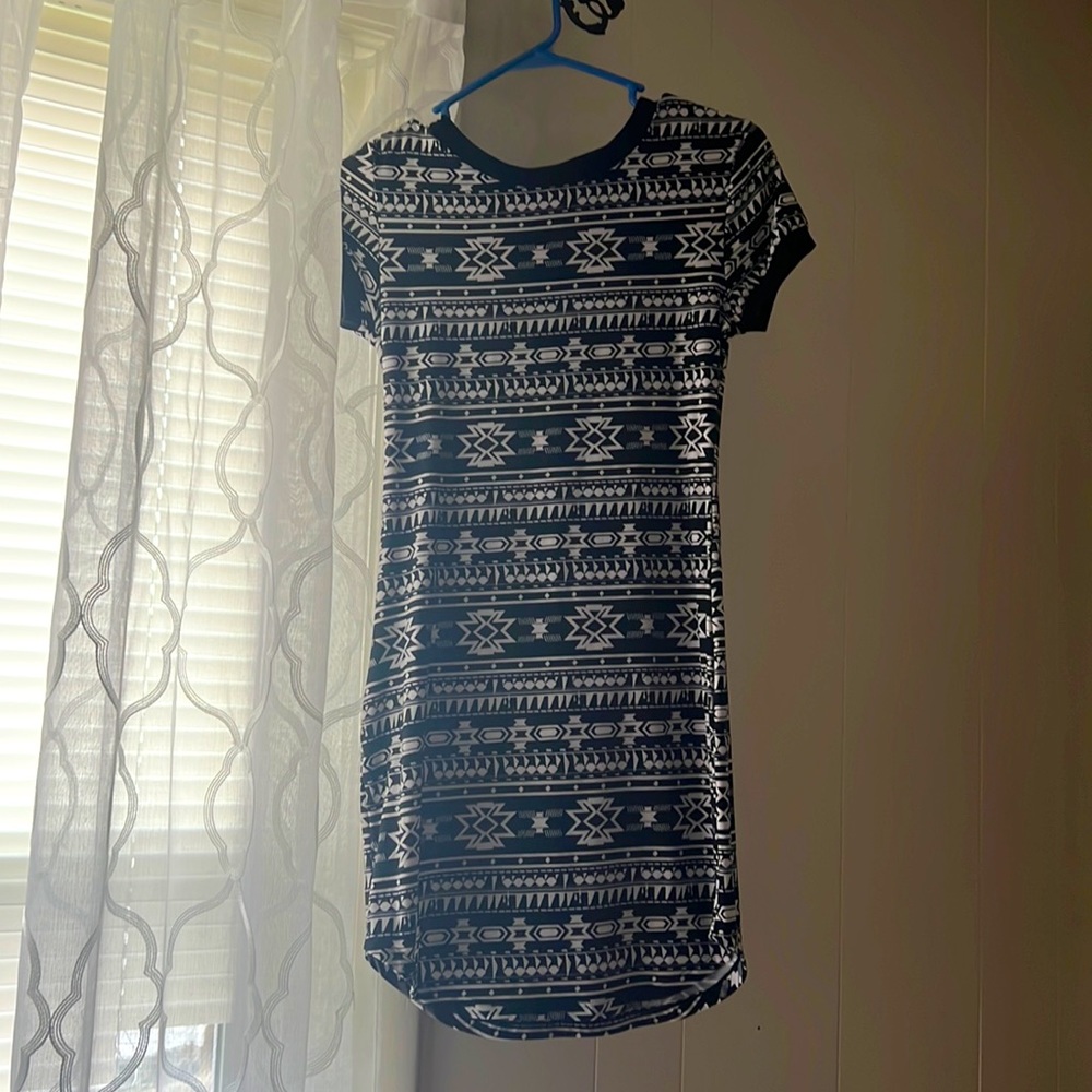 No Boundaries Black & White Dress